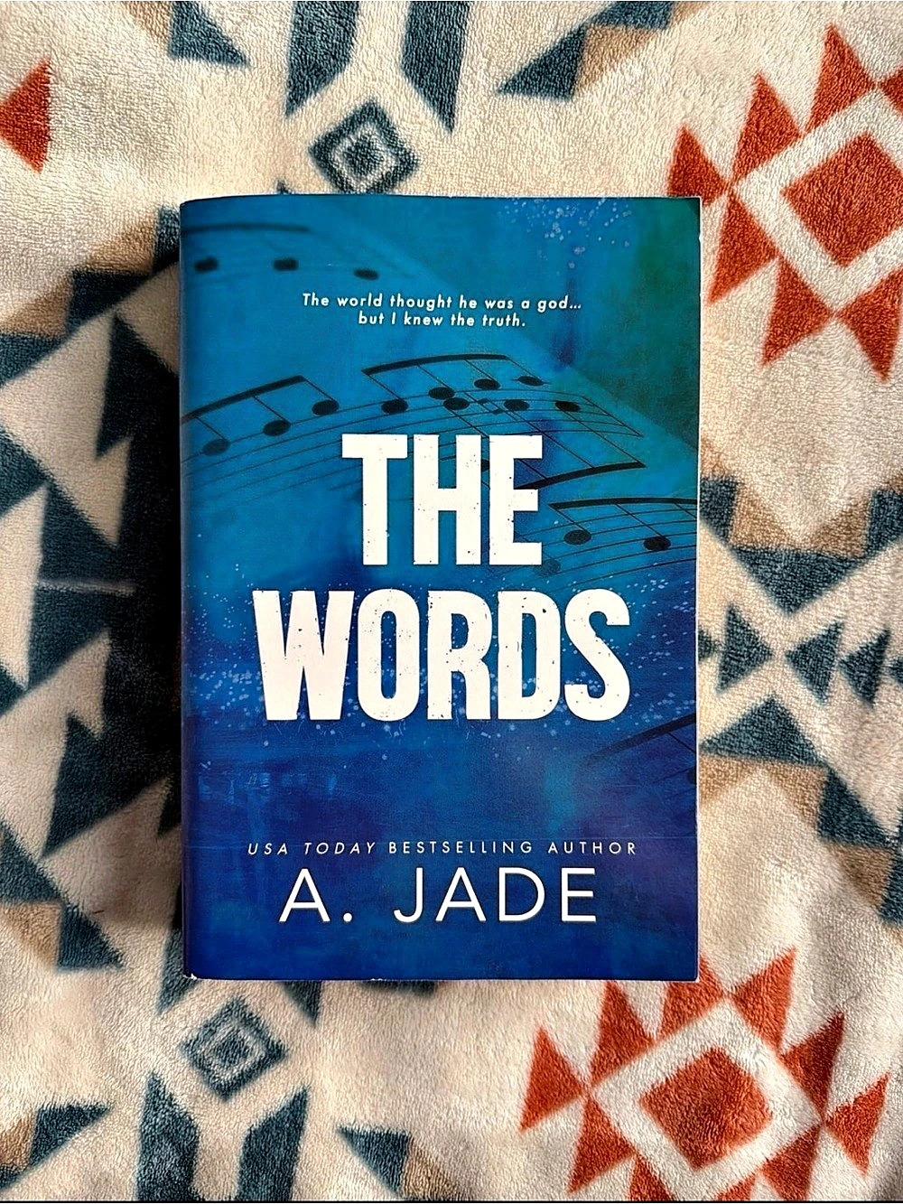 The Words by A. Jade Paperback Novel in Blue